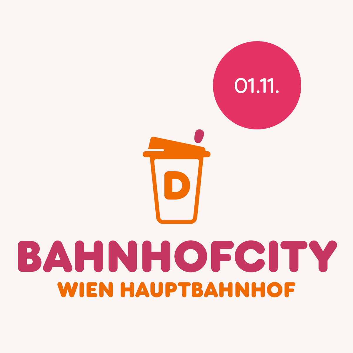 Jetzt neu: DUNKIN‘ BahnhofCity Wien Hauptbahnhof